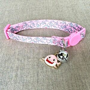 Cat Collar, Pink, Shark Design